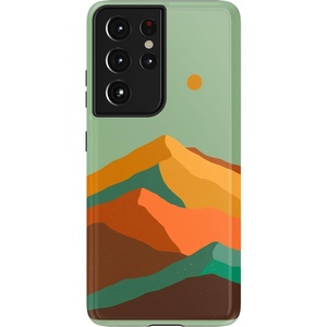 image:imageCasely Galaxy S21 Ultra Case  Opposites Attract  Day amp Night Mountains  Essential Slim DualLayer Protective DesignEndless Peaks  Colorblock Mountain