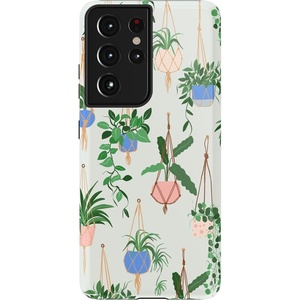 image:imageCasely Galaxy S21 Ultra Case  Opposites Attract  Day amp Night Mountains  Essential Slim DualLayer Protective DesignHanging Around  Potted Plants Floral