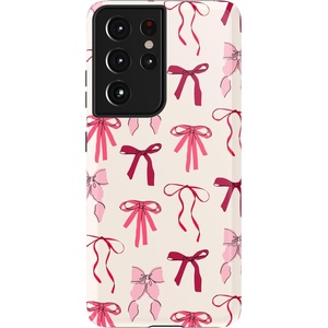 image:imageCasely Galaxy S21 Ultra Case  Opposites Attract  Day amp Night Mountains  Essential Slim DualLayer Protective DesignLover Girlie  Pink Bows