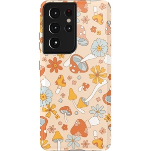 image:imageCasely Galaxy S21 Ultra Case  Opposites Attract  Day amp Night Mountains  Essential Slim DualLayer Protective DesignMushroom Magic  Retro Floral