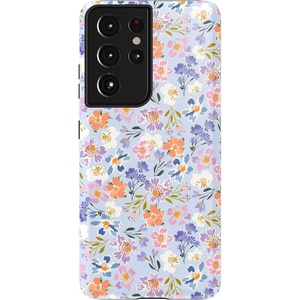 image:imageCasely Galaxy S21 Ultra Case  Opposites Attract  Day amp Night Mountains  Essential Slim DualLayer Protective DesignPoppy Meadows  Pastel Floral