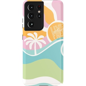 image:imageCasely Galaxy S21 Ultra Case  Opposites Attract  Day amp Night Mountains  Essential Slim DualLayer Protective DesignPura Vida  Tropical Dreams
