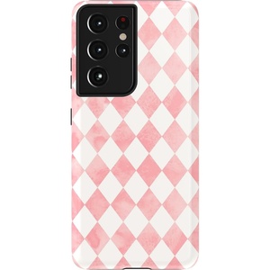 image:imageCasely Galaxy S21 Ultra Case  Opposites Attract  Day amp Night Mountains  Essential Slim DualLayer Protective DesignQueen of Diamonds  Pink Watercolor