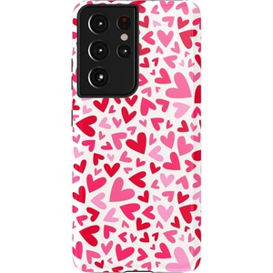 image:imageCasely Galaxy S21 Ultra Case  Opposites Attract  Day amp Night Mountains  Essential Slim DualLayer Protective DesignXOXO  Candy Hearts