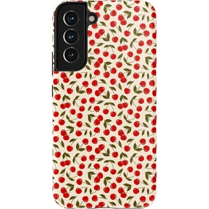 image:imageCasely Galaxy S22 Case  Blush Garden  Floral Doodle  Essential Slim DualLayer Protective DesignCherry on Top  Red Cherries