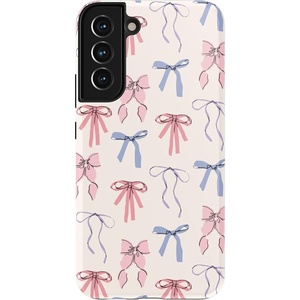 image:imageCasely Galaxy S22 Case  Blush Garden  Floral Doodle  Essential Slim DualLayer Protective DesignCoquette Girlie  Pastel Bows