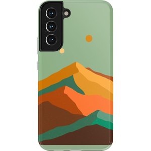 image:imageCasely Galaxy S22 Plus Case  Current Mood  Cow Print  Essential Slim DualLayer Protective DesignEndless Peaks  Colorblock Mountain