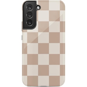 image:imageCasely Galaxy S22 Plus Case  Current Mood  Cow Print  Essential Slim DualLayer Protective DesignFit Check  Neutral Checkerboard