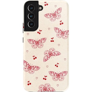image:imageCasely Galaxy S22 Plus Case  Current Mood  Cow Print  Essential Slim DualLayer Protective DesignHeart Flutters  Butterfly