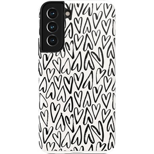 image:imageCasely Galaxy S22 Plus Case  Current Mood  Cow Print  Essential Slim DualLayer Protective DesignHeart Throb  Endless Hearts