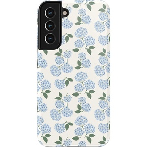 image:imageCasely Galaxy S22 Plus Case  Current Mood  Cow Print  Essential Slim DualLayer Protective DesignNantucket Cottage  Blue Hydrangea