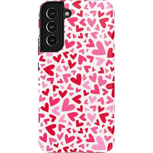 image:imageCasely Galaxy S22 Plus Case  Current Mood  Cow Print  Essential Slim DualLayer Protective DesignXOXO  Candy Hearts