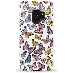 image:imageCasely Galaxy S9 Case  Leaf Me Alone  Green Floral Print  Essential Slim DualLayer Protective DesignFree Spirit  Rainbow Butterfly