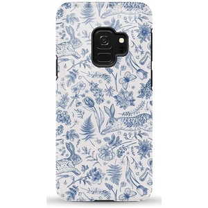 image:imageCasely Galaxy S9 Case  Leaf Me Alone  Green Floral Print  Essential Slim DualLayer Protective DesignHop  Bloom  Bunny Toile