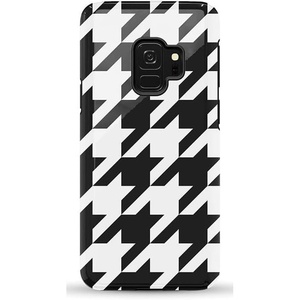 image:imageCasely Galaxy S9 Case  Leaf Me Alone  Green Floral Print  Essential Slim DualLayer Protective DesignHoundstooth  High Contrast Design