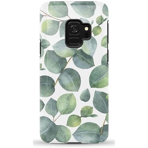 image:imageCasely Galaxy S9 Case  Leaf Me Alone  Green Floral Print  Essential Slim DualLayer Protective DesignLeaf Me Alone  Green Floral Print