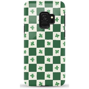 image:imageCasely Galaxy S9 Case  Leaf Me Alone  Green Floral Print  Essential Slim DualLayer Protective DesignLucky You  Shamrock