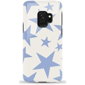 image:imageCasely Galaxy S9 Case  Leaf Me Alone  Green Floral Print  Essential Slim DualLayer Protective DesignStars Align  Blue  White Stars