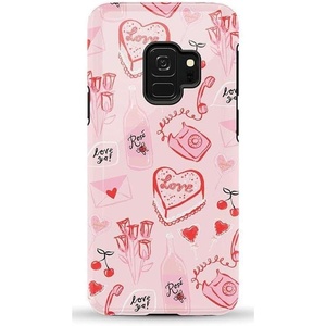 image:imageCasely Galaxy S9 Case  Leaf Me Alone  Green Floral Print  Essential Slim DualLayer Protective DesignThats Amore  Valentines