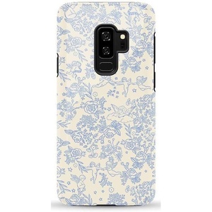 image:imageCasely Galaxy S9 Plus Case  Its Just a Phase  Marble Moon  Essential Slim DualLayer Protective DesignCupids Canvas  Periwinkle Floral