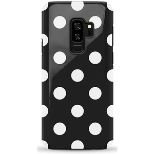 image:imageCasely Galaxy S9 Plus Case  Its Just a Phase  Marble Moon  Essential Slim DualLayer Protective DesignHigh Contrast  Black Polka Dot