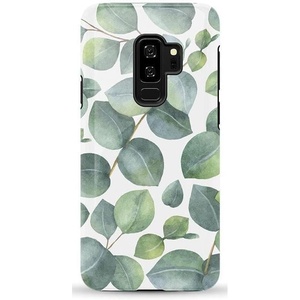 image:imageCasely Galaxy S9 Plus Case  Its Just a Phase  Marble Moon  Essential Slim DualLayer Protective DesignLeaf Me Alone  Green Floral Print