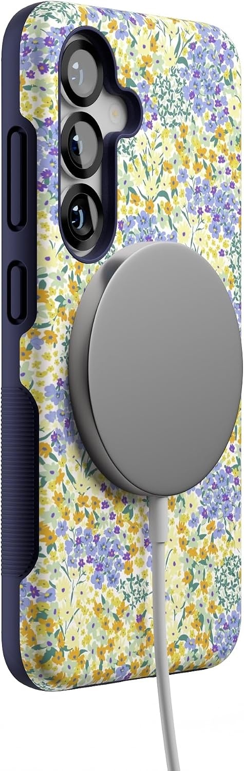 image:imageCasely Galaxy S25 Case  Pura Vida  Coastal Checkers  Bold Protective Design  Compatible with MagSafeDream Garden  Cottagecore