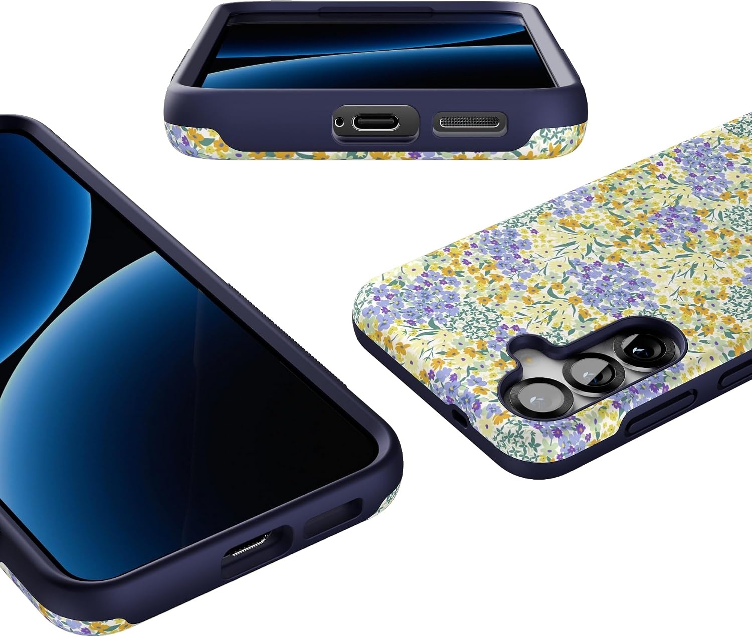 image:imageCasely Galaxy S25 Case  Pura Vida  Coastal Checkers  Bold Protective Design  Compatible with MagSafeDream Garden  Cottagecore