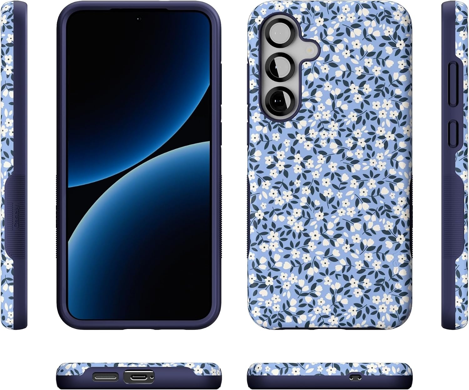 image:imageCasely Galaxy S25 Case  Pura Vida  Coastal Checkers  Bold Protective Design  Compatible with MagSafePicking Daisies  Cottagecore