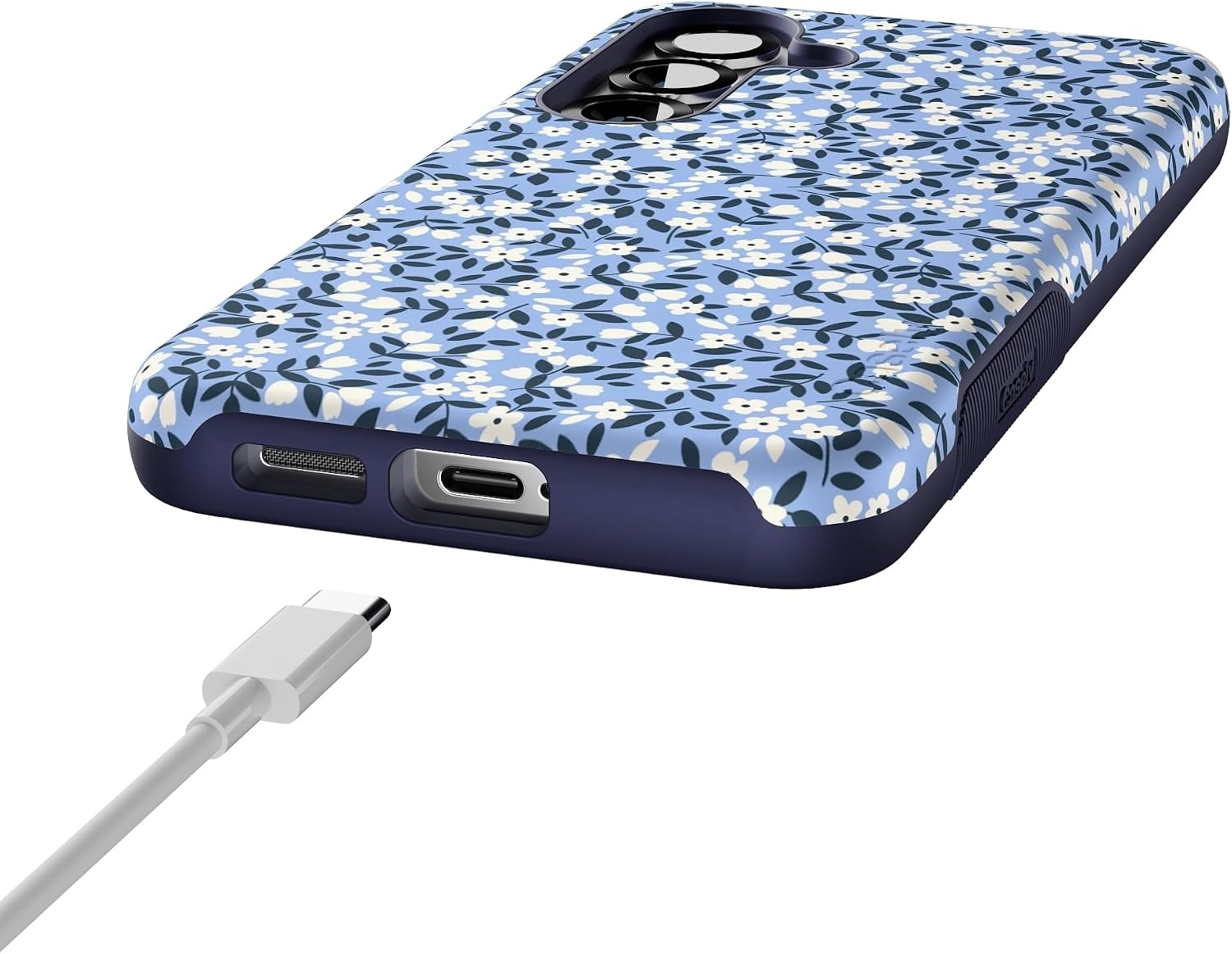 image:imageCasely Galaxy S25 Case  Pura Vida  Coastal Checkers  Bold Protective Design  Compatible with MagSafePicking Daisies  Cottagecore