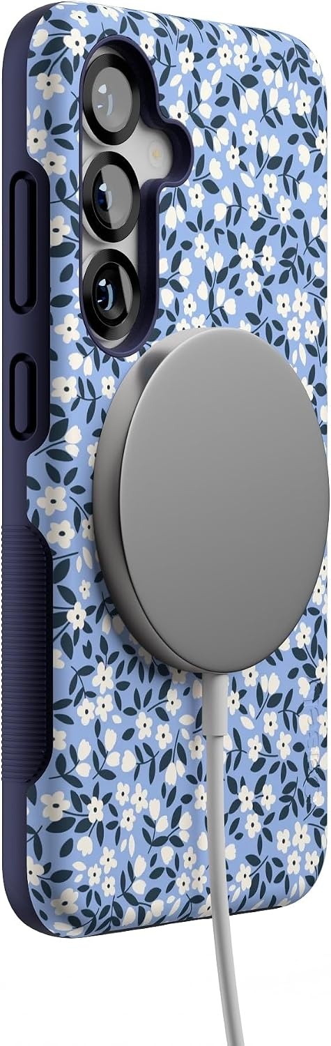 image:imageCasely Galaxy S25 Case  Pura Vida  Coastal Checkers  Bold Protective Design  Compatible with MagSafePicking Daisies  Cottagecore