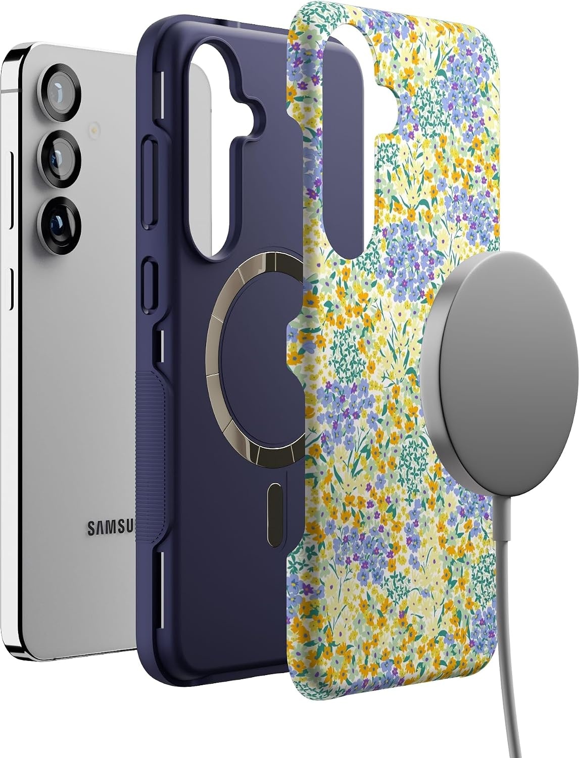 image:imageCasely Galaxy S25 Plus Case  Chateau Pups  French Dog  Bold Protective Design  Compatible with MagSafeDream Garden  Cottagecore
