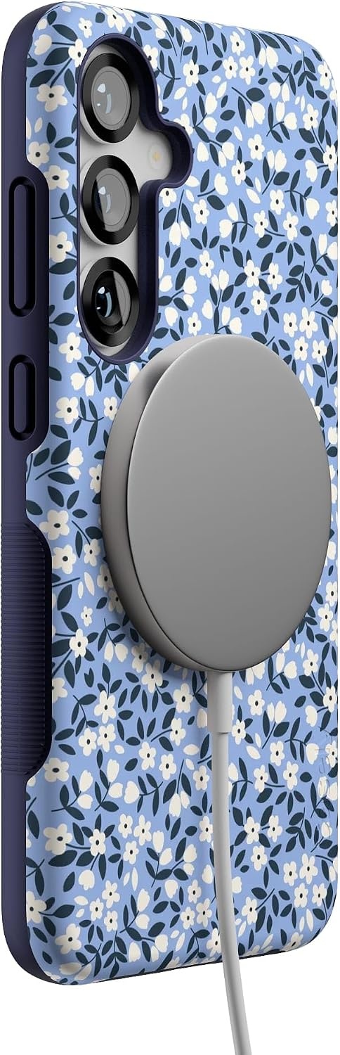 image:imageCasely Galaxy S25 Plus Case  Chateau Pups  French Dog  Bold Protective Design  Compatible with MagSafePicking Daisies  Cottagecore