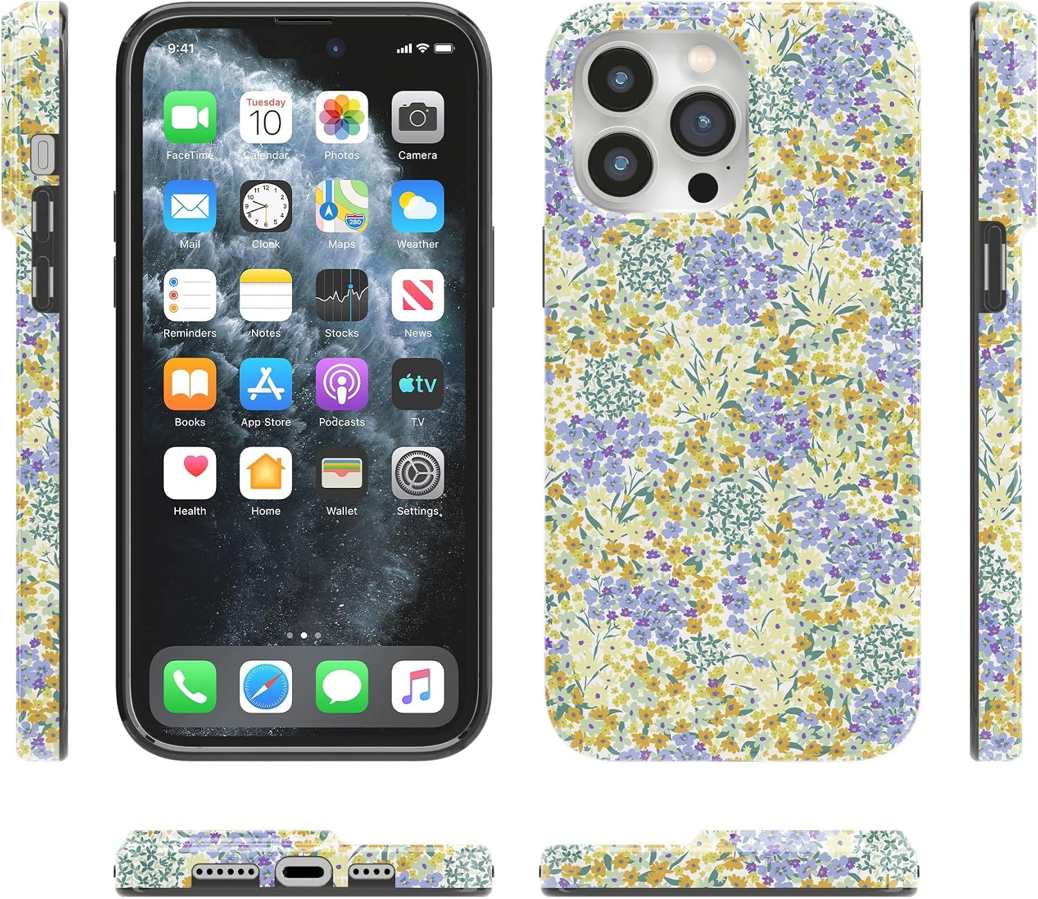 image:imageCasely iPhone 14 Pro Max Case  Art of Chaos  Grateful Dead Skull  Compatible with MagSafe  Classic Ultra Slim DesignDream Garden  Cottagecore