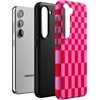 image:imageCasely Galaxy S23 Case  Love Wins  Pride  Essential Slim DualLayer Protective DesignVibe Check  Pink Checkerboard