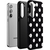 image:imageCasely Galaxy S23 Plus Case  Amalfi Aperitivo  Dolce Vita  Essential Slim DualLayer Protective DesignHigh Contrast  Black Polka Dot