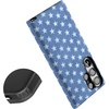 image:imageCasely Galaxy S23 Ultra Case  Fit Check  Neutral Checkerboard  Essential Slim DualLayer Protective DesignCoastal Blues  Denim Stars