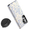 image:imageCasely Galaxy S23 Ultra Case  Fit Check  Neutral Checkerboard  Essential Slim DualLayer Protective DesignCupids Canvas  Periwinkle Floral