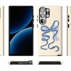 image:imageCasely Galaxy S23 Ultra Case  Fit Check  Neutral Checkerboard  Essential Slim DualLayer Protective DesignHeartstrings  Blue Bow