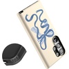 image:imageCasely Galaxy S23 Ultra Case  Fit Check  Neutral Checkerboard  Essential Slim DualLayer Protective DesignHeartstrings  Blue Bow