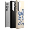 image:imageCasely Galaxy S23 Ultra Case  Fit Check  Neutral Checkerboard  Essential Slim DualLayer Protective DesignHeartstrings  Blue Bow
