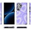 image:imageCasely Galaxy S23 Ultra Case  Fit Check  Neutral Checkerboard  Essential Slim DualLayer Protective DesignLove Song  Lavender Heart