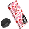 image:imageCasely Galaxy S23 Ultra Case  Fit Check  Neutral Checkerboard  Essential Slim DualLayer Protective DesignLove Struck  Heart Stickers