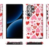 image:imageCasely Galaxy S23 Ultra Case  Fit Check  Neutral Checkerboard  Essential Slim DualLayer Protective DesignLove Struck  Heart Stickers