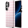 image:imageCasely Galaxy S23 Ultra Case  Fit Check  Neutral Checkerboard  Essential Slim DualLayer Protective DesignPink Plaid  Sunday Best