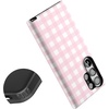 image:imageCasely Galaxy S23 Ultra Case  Fit Check  Neutral Checkerboard  Essential Slim DualLayer Protective DesignPink Plaid  Sunday Best