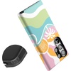 image:imageCasely Galaxy S23 Ultra Case  Fit Check  Neutral Checkerboard  Essential Slim DualLayer Protective DesignPura Vida  Tropical Dreams