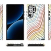 image:imageCasely Galaxy S23 Ultra Case  Fit Check  Neutral Checkerboard  Essential Slim DualLayer Protective DesignRide The Wave  Pastel Rainbow Lined