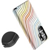 image:imageCasely Galaxy S23 Ultra Case  Fit Check  Neutral Checkerboard  Essential Slim DualLayer Protective DesignRide The Wave  Pastel Rainbow Lined
