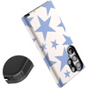 image:imageCasely Galaxy S23 Ultra Case  Fit Check  Neutral Checkerboard  Essential Slim DualLayer Protective DesignStars Align  Blue  White Stars